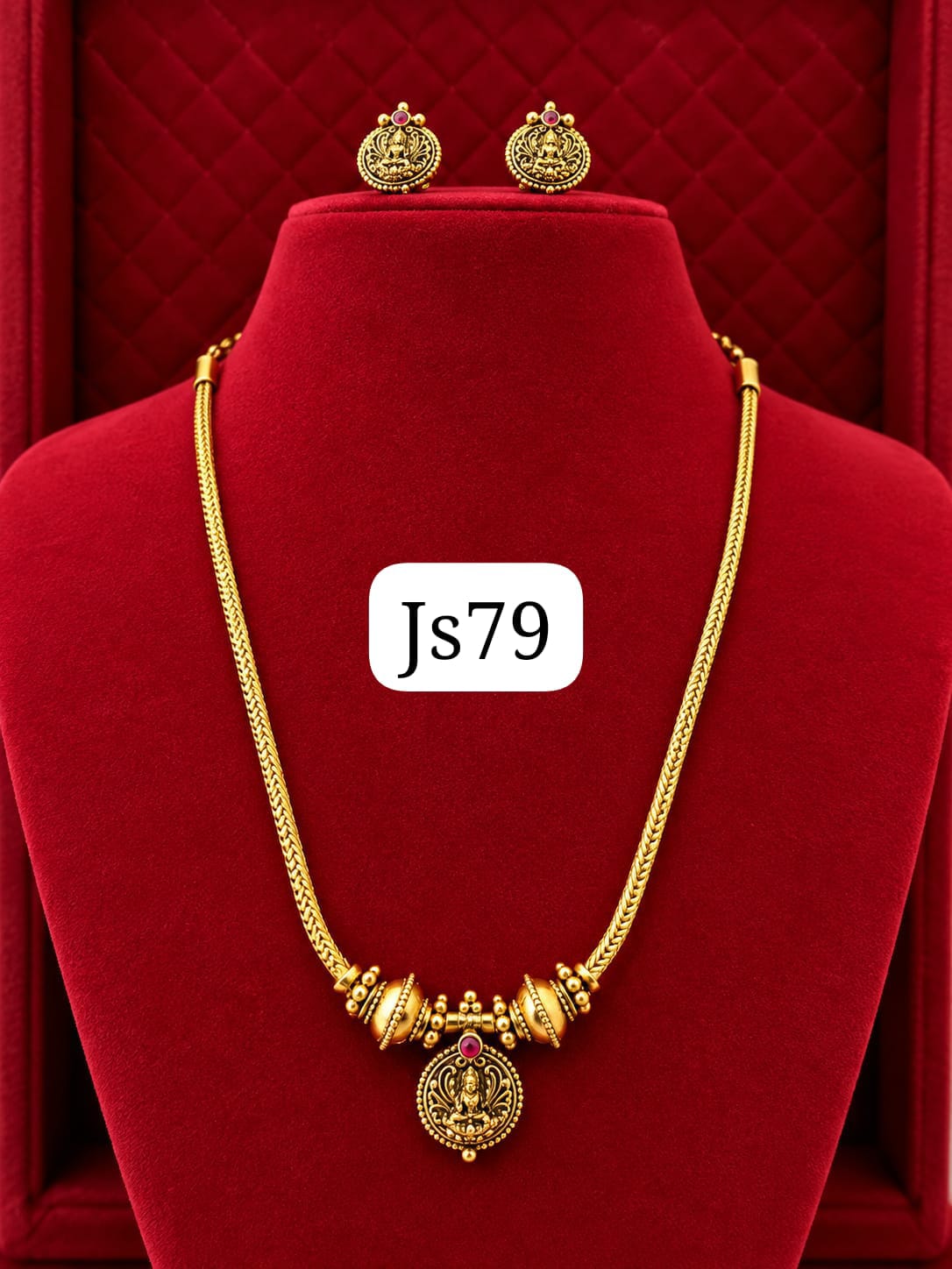 ANTIQUE COIN LAKSHMI JEWELLERY SET