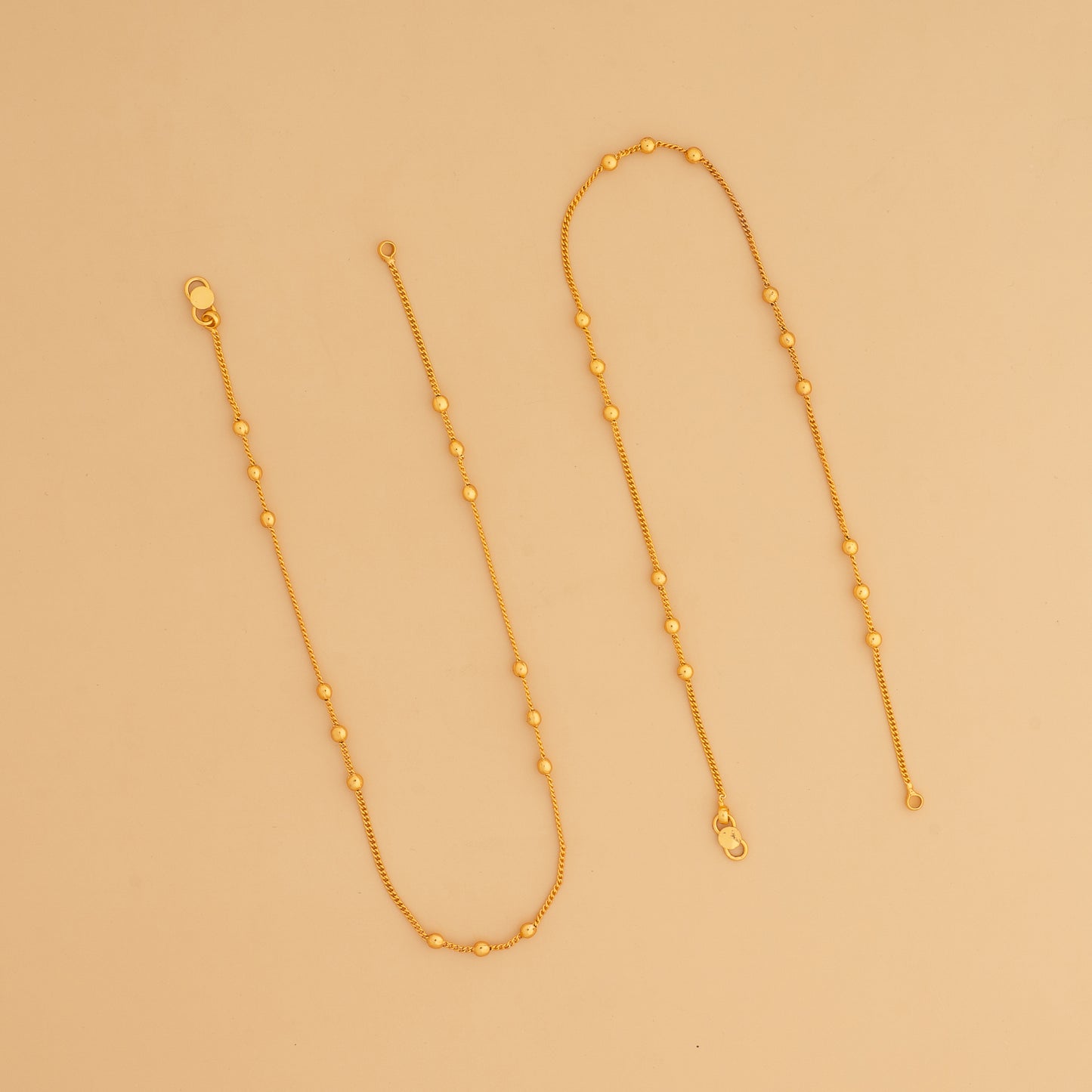 gold plated anklet