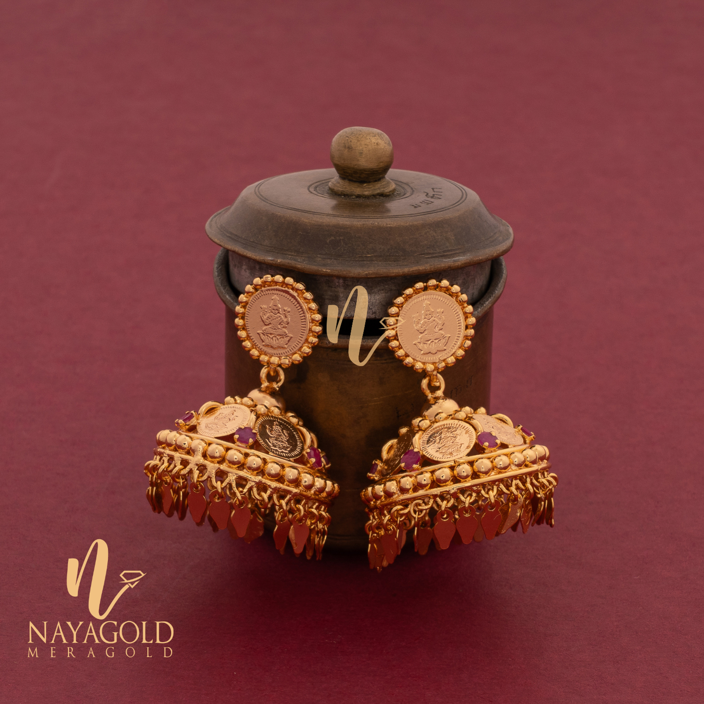 GOLD PLATED TRADITIONAL COIN ELAKATHALI JUMUKA