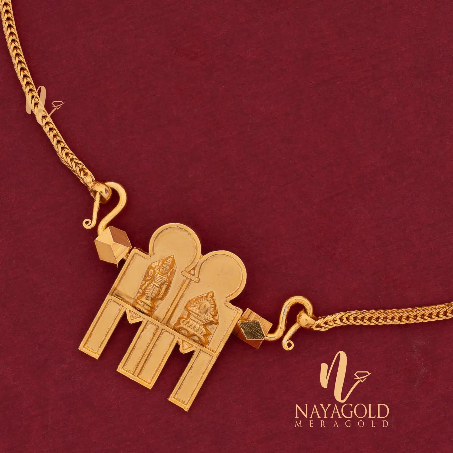 GOLD PLATED TRADITIONAL SHIVA PARVATHI THALI