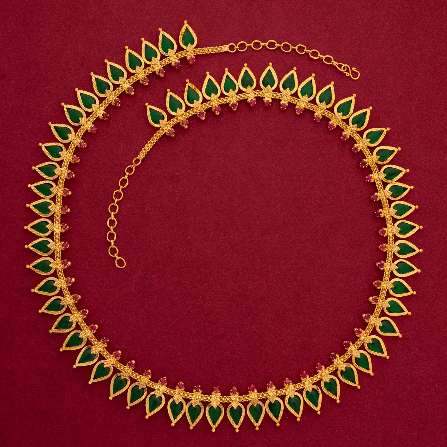 HAARAM 60 PETELS GOPI (TILAK) DESIGN GREEN H11G NAYAGOLD MERAGOLD