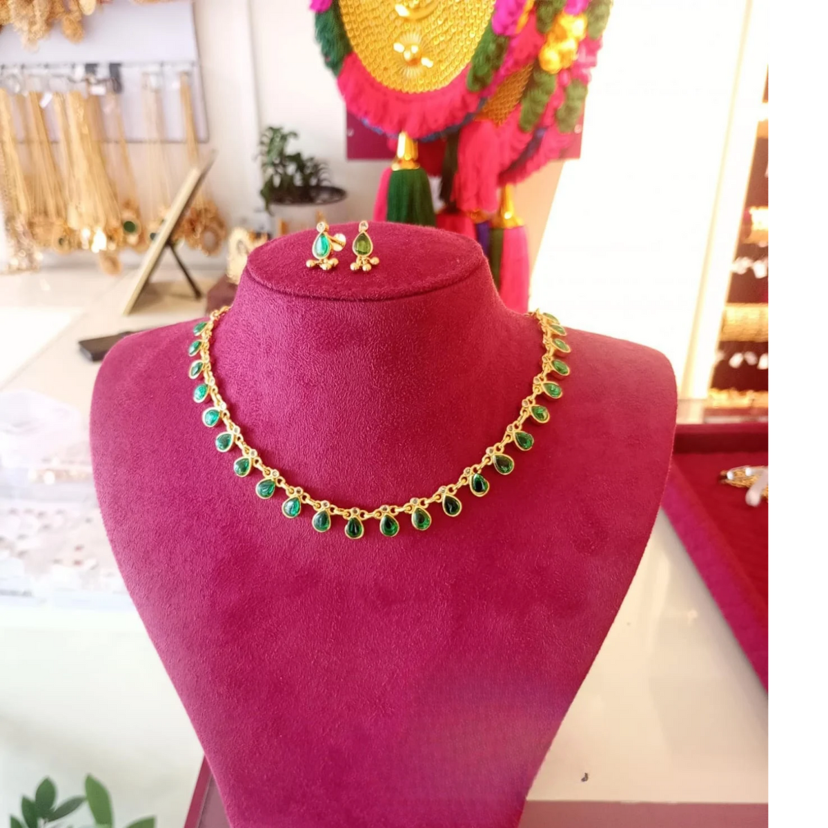 GOPI STONE JEWELLERY SET JS85G