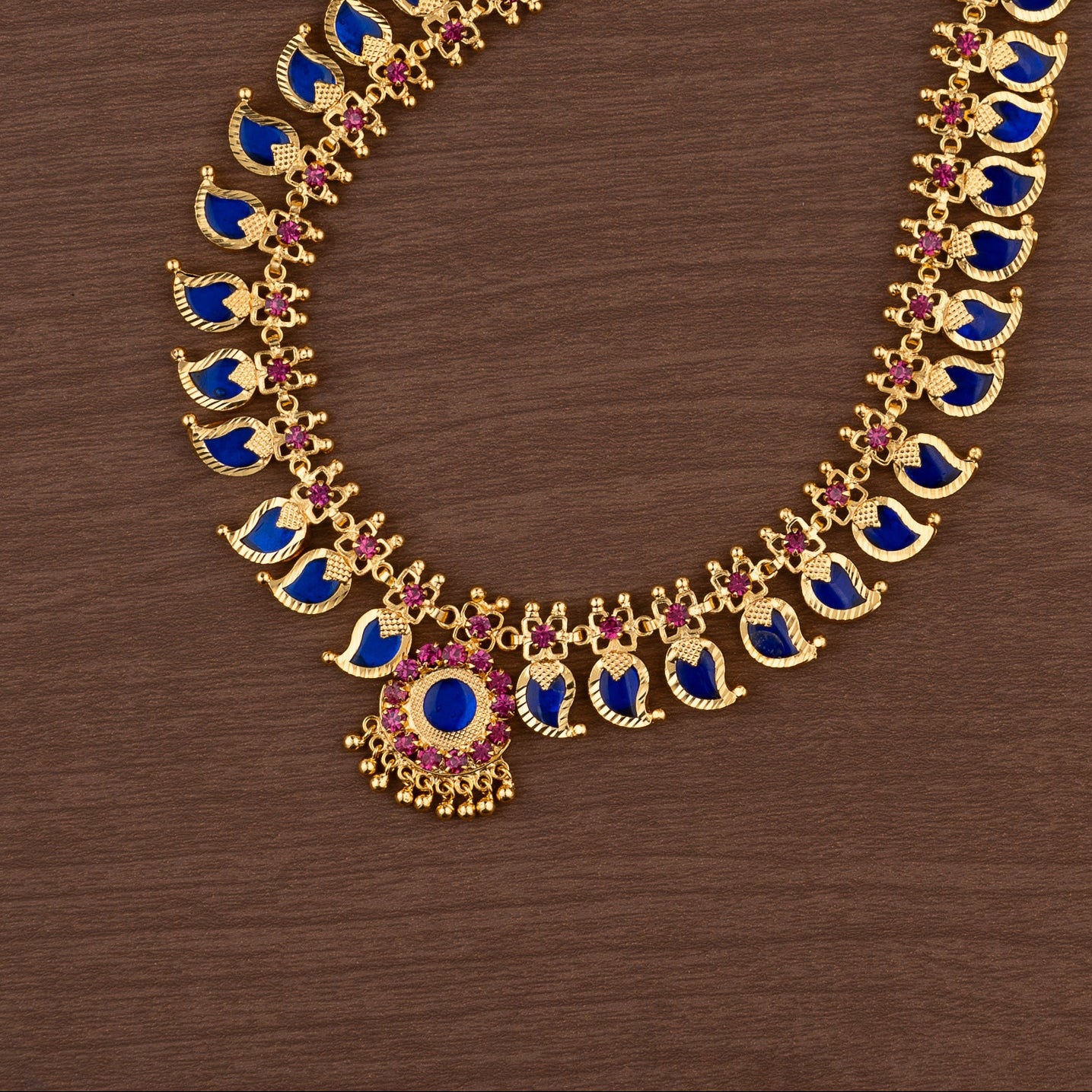 Mango necklace 12 petels blu