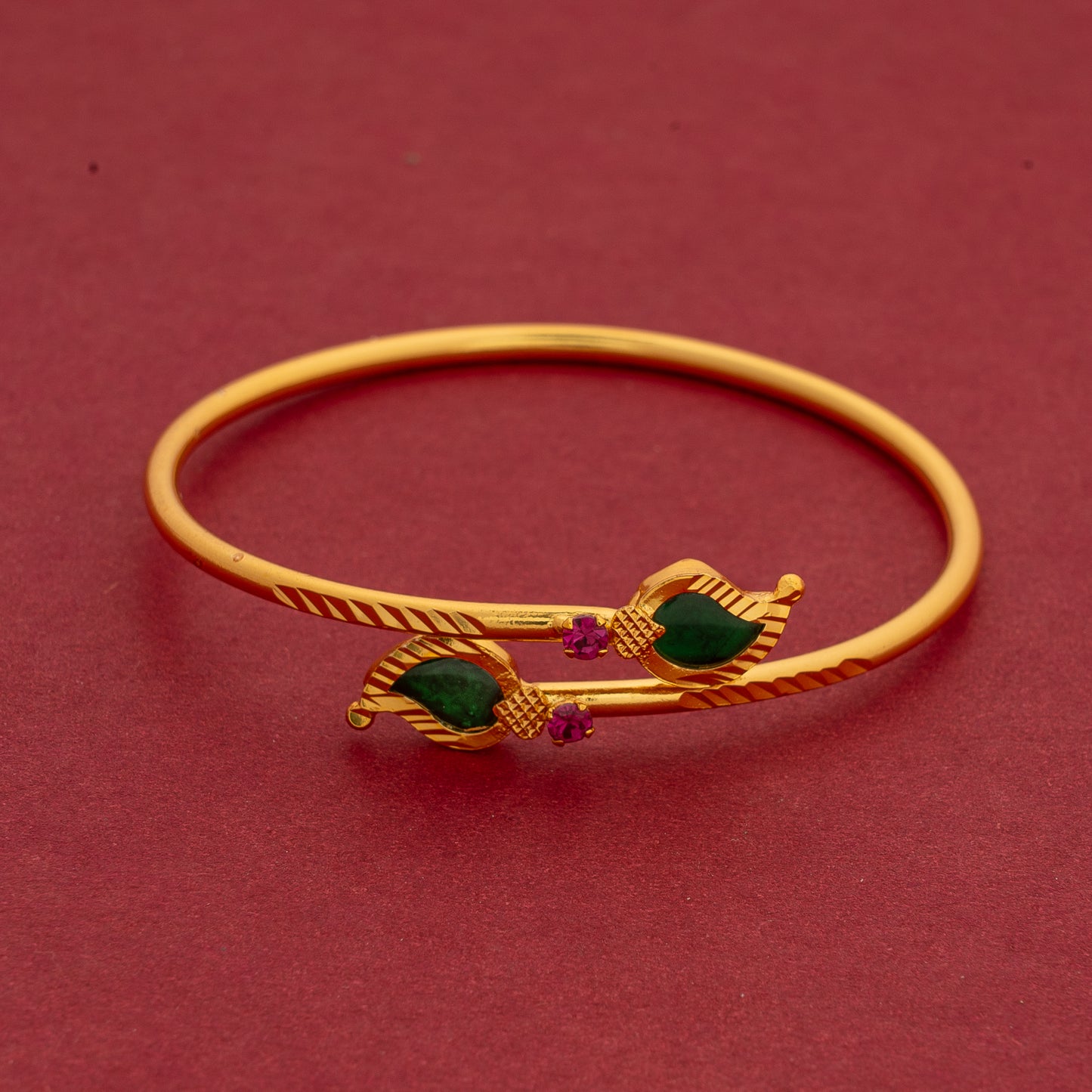 gold plated palakka bangles