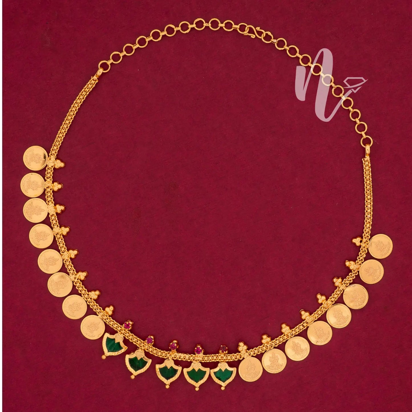PALAKKA COIN NECKLACE N203 NAYAGOLD MERAGOLD