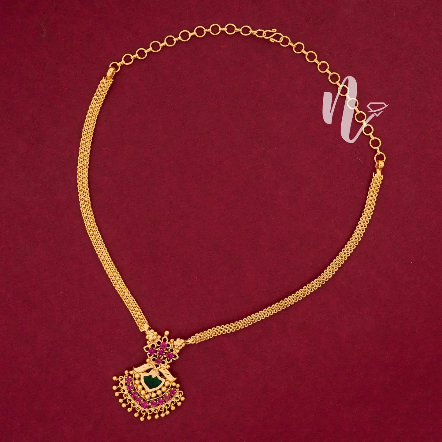 PALAKKA STONE NECKLACE N68 NAYAGOLD MERAGOLD