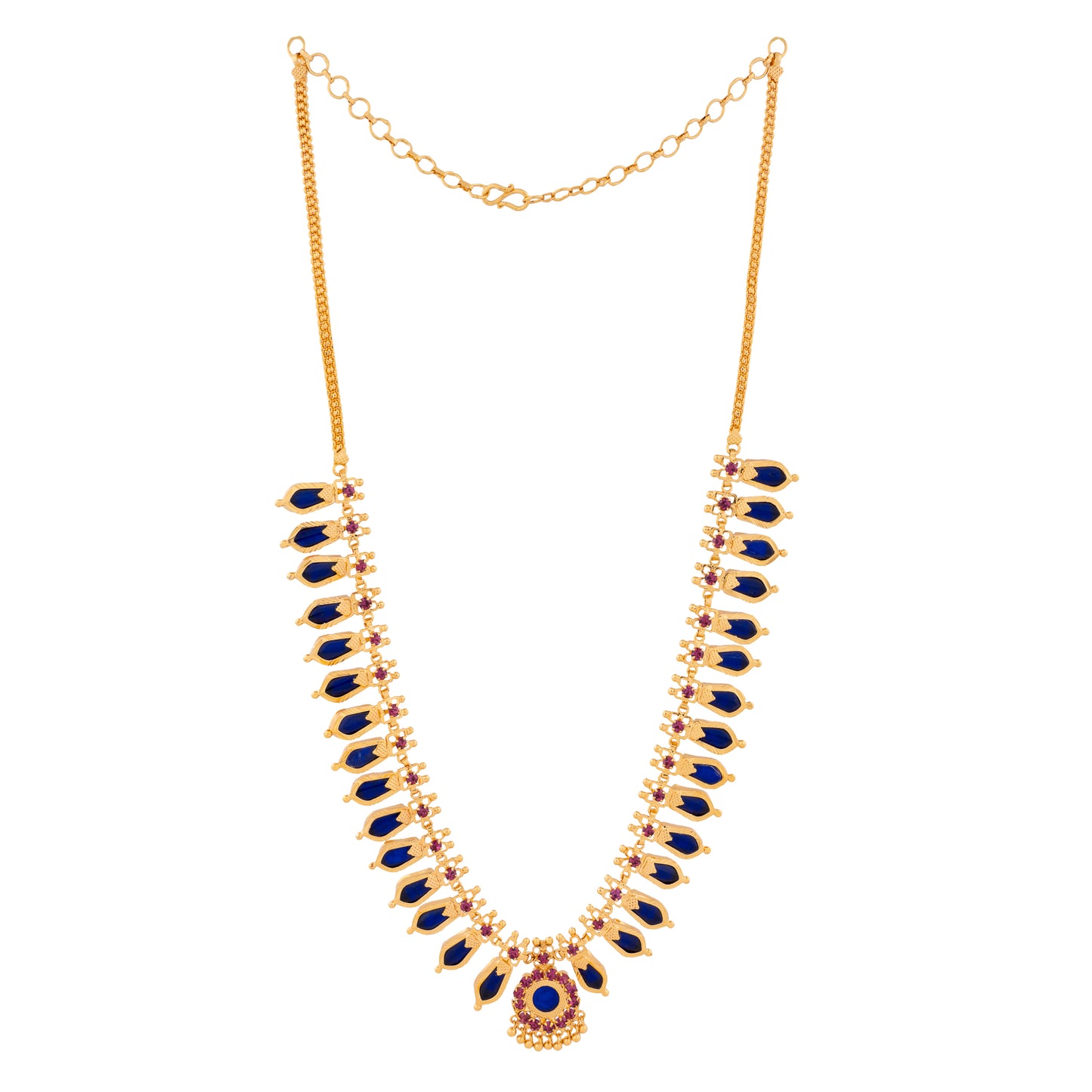 NAGAPADOM MALA 15 PETELS BLUE COLOR