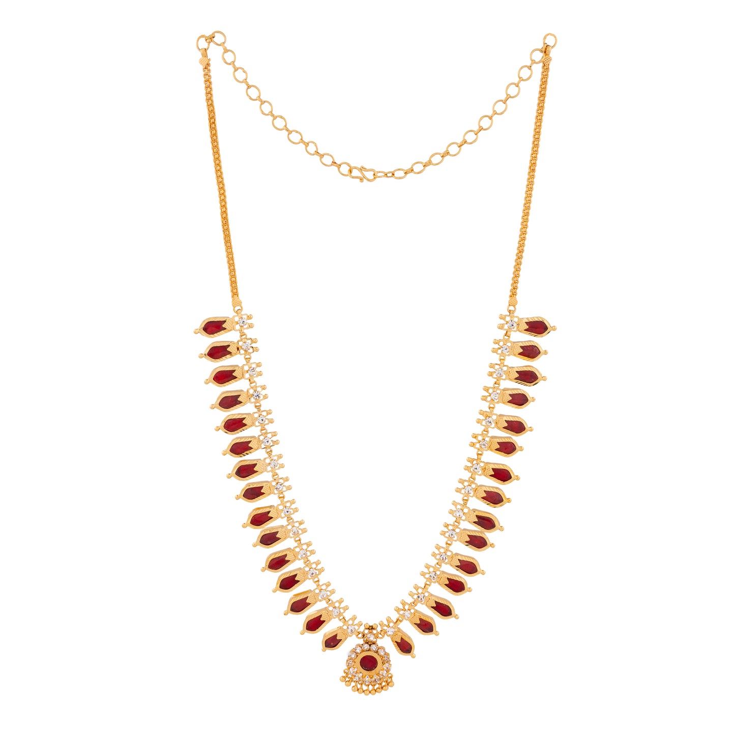 NAGAPADOM MALA 15 PETELS RED COLOR