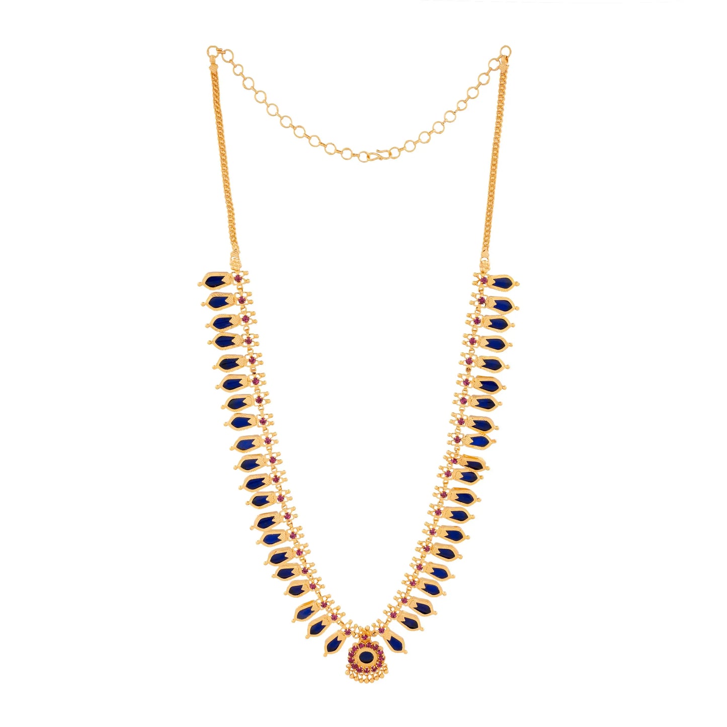 NAGAPADOM MALA 20 PETELS BLUE NAYAGOLD MERAGOLD