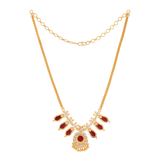 NAGAPADAM MALA 3 PETELS RED COLOR