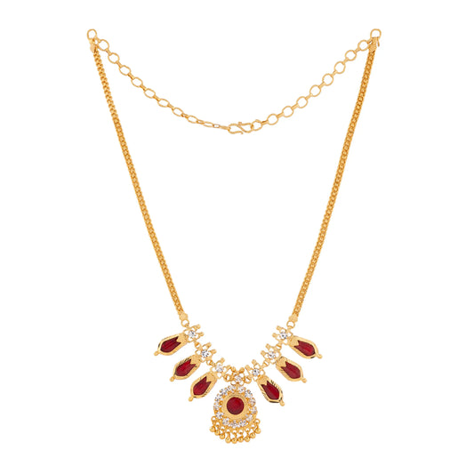 NAGAPADAM MALA 3 PETELS RED COLOR NAYAGOLD MERAGOLD