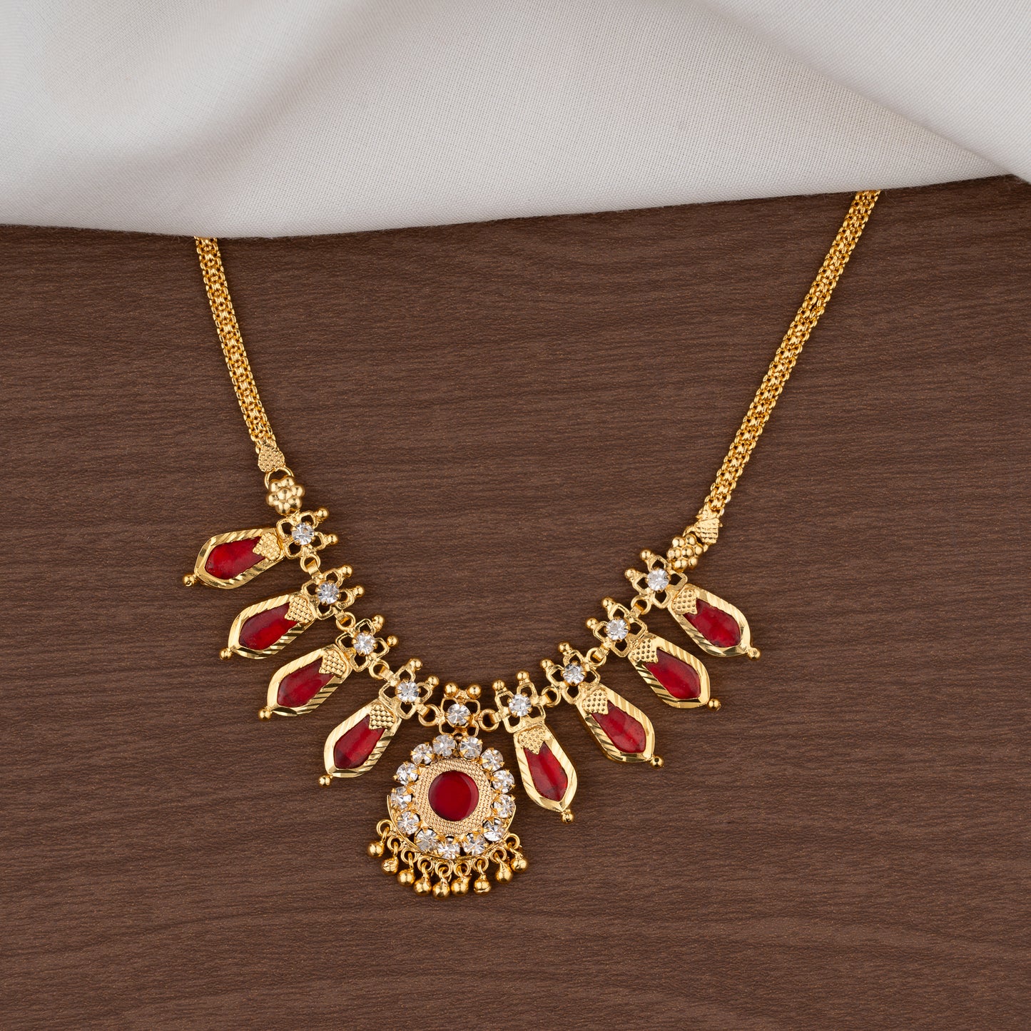 nagapadam gold plated necklace