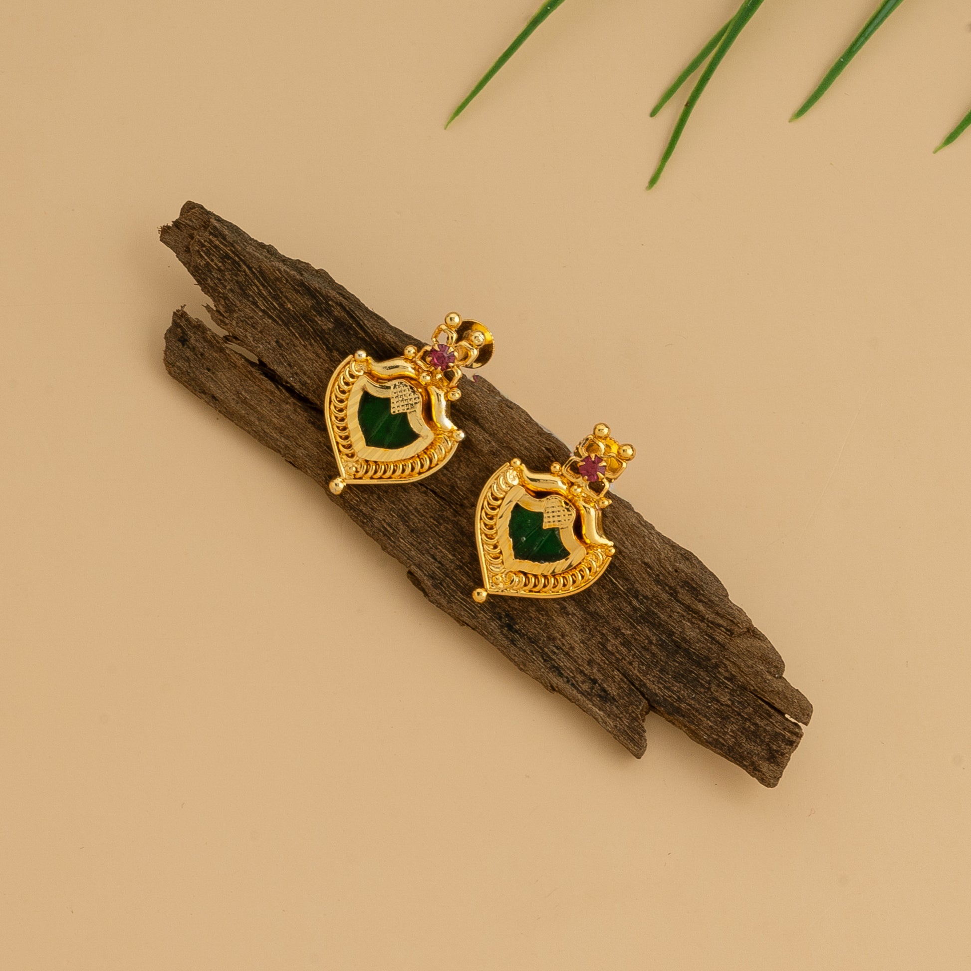 gold plated ear studs