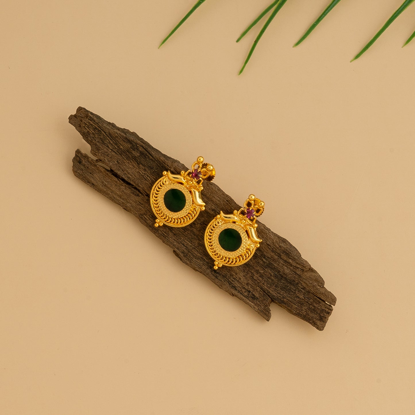 gold plated ear studs