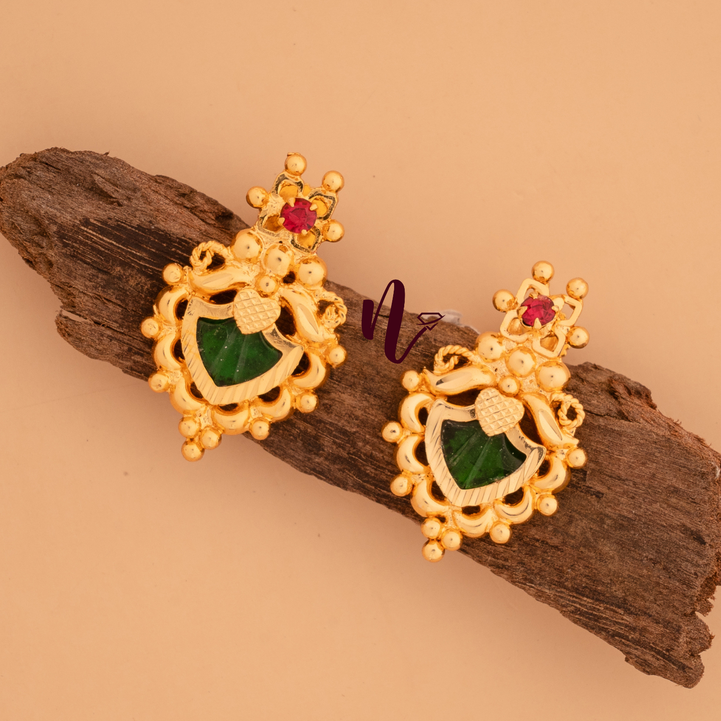 gold plated ear stud