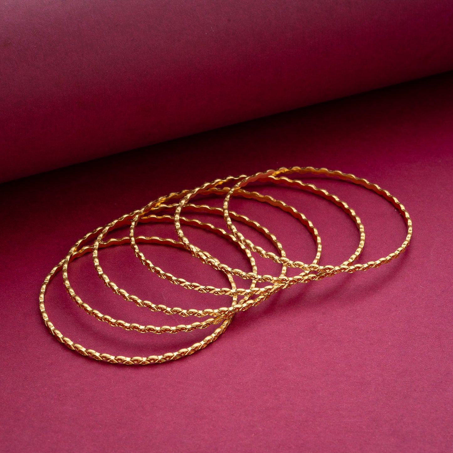gold plated palakka bangles