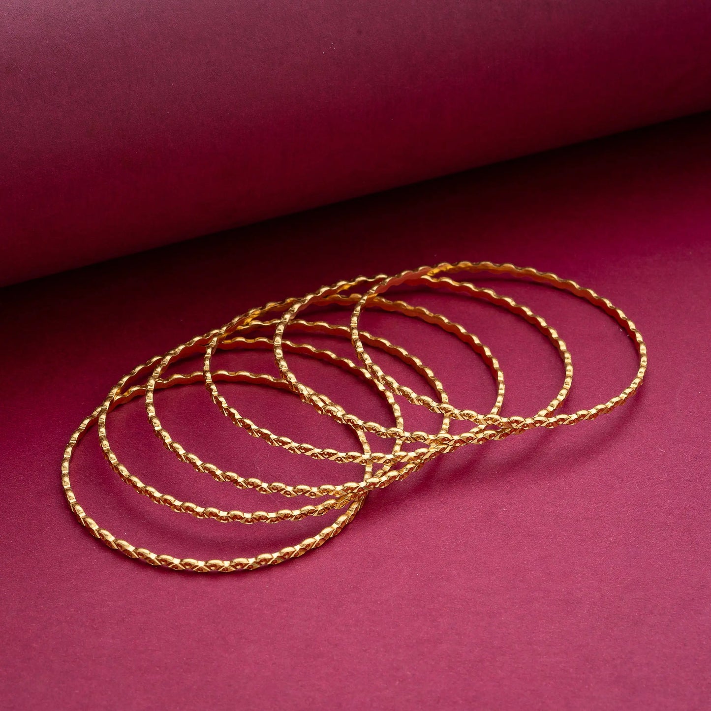 gold plated palakka bangles