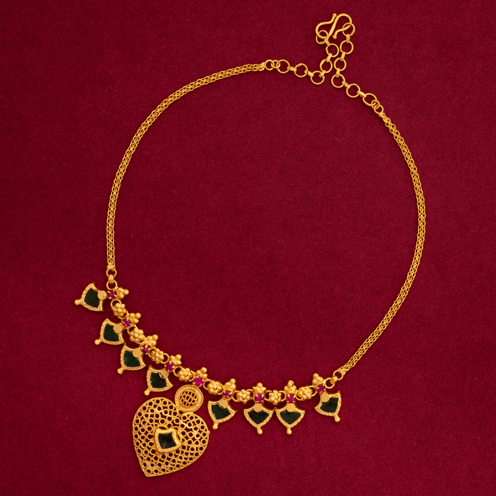 gold plated necklace