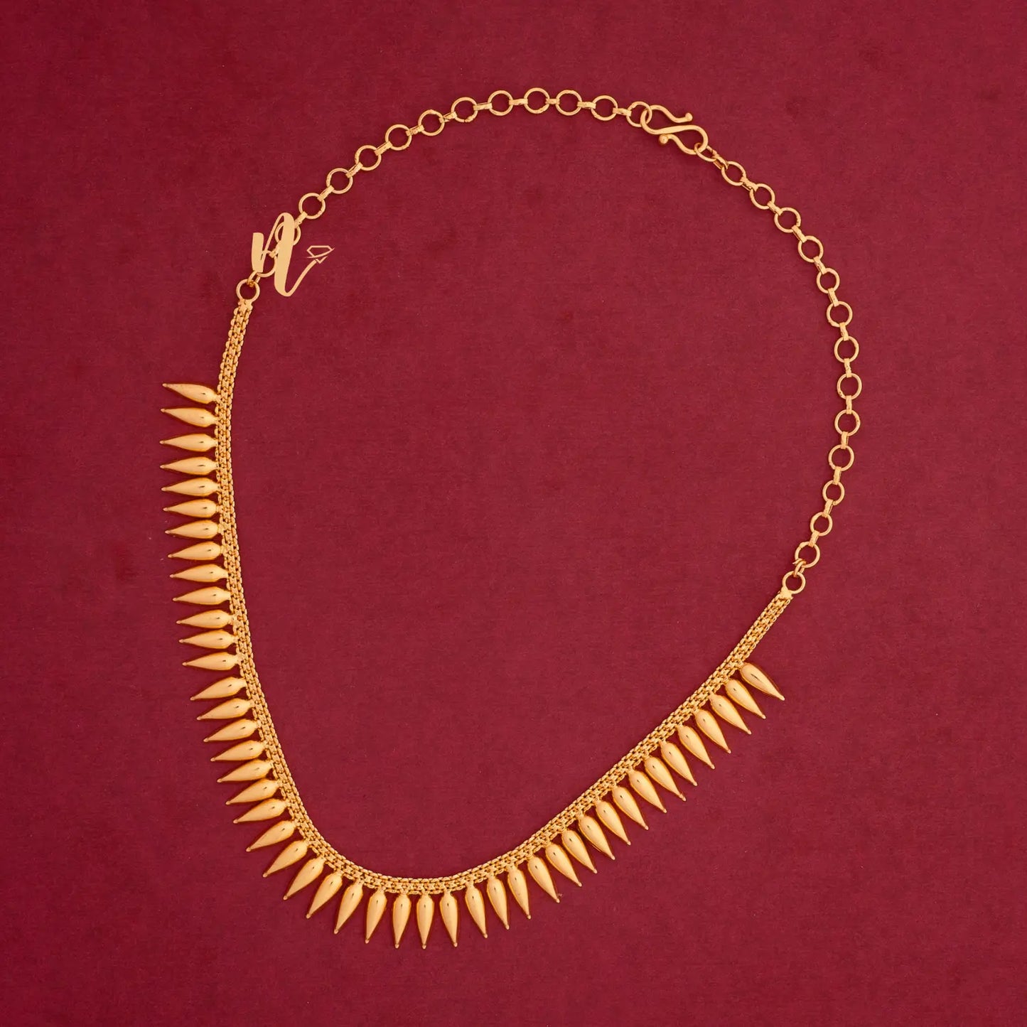 PLAIN MULLA NECKLACE N08 NAYAGOLD MERAGOLD