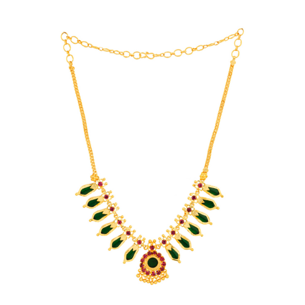 nagapadam six petel green color