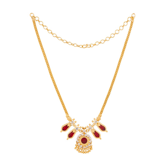 NAGAPADAM MALA 2 PETELS RED COLOR NAYAGOLD MERAGOLD