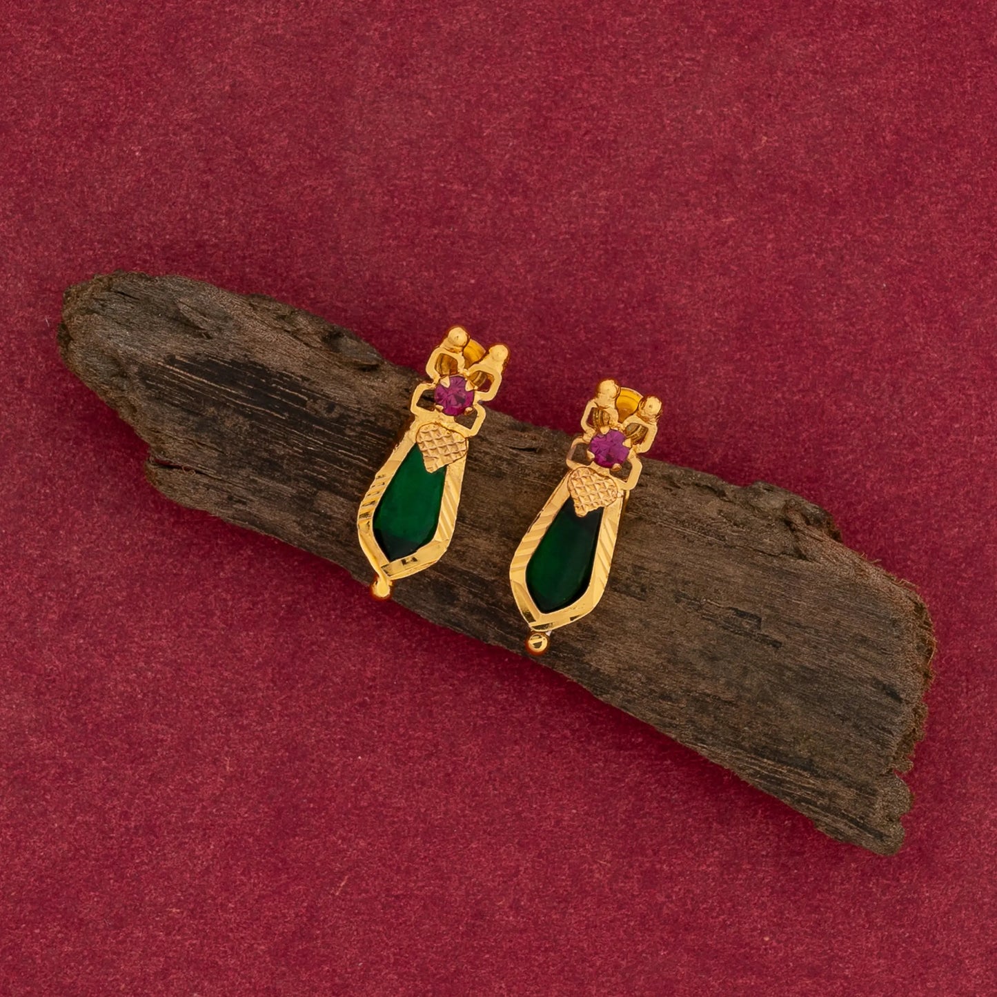gold plated ear studs