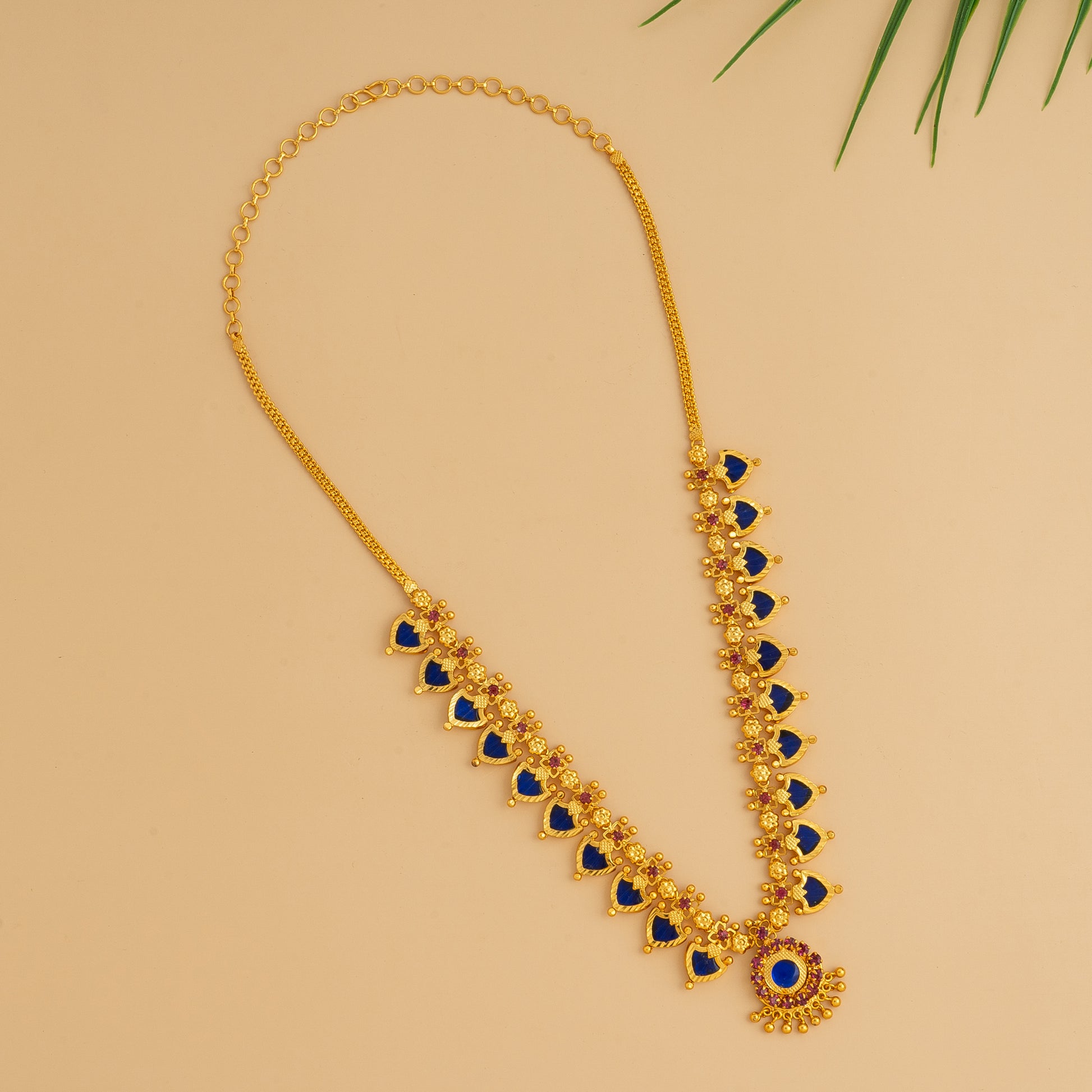 palakka mala 10petels blue col
