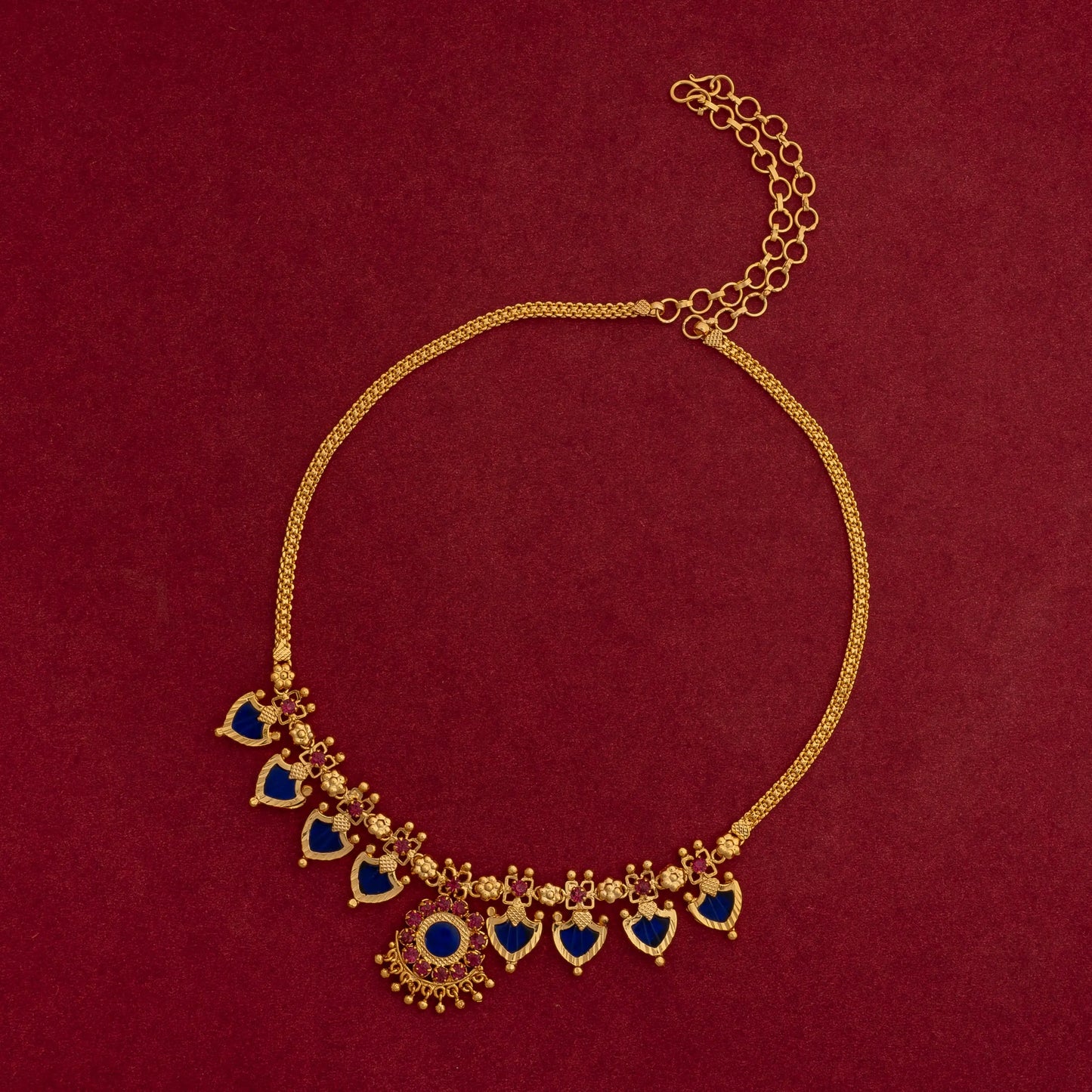 palakka mala 4petels blue color