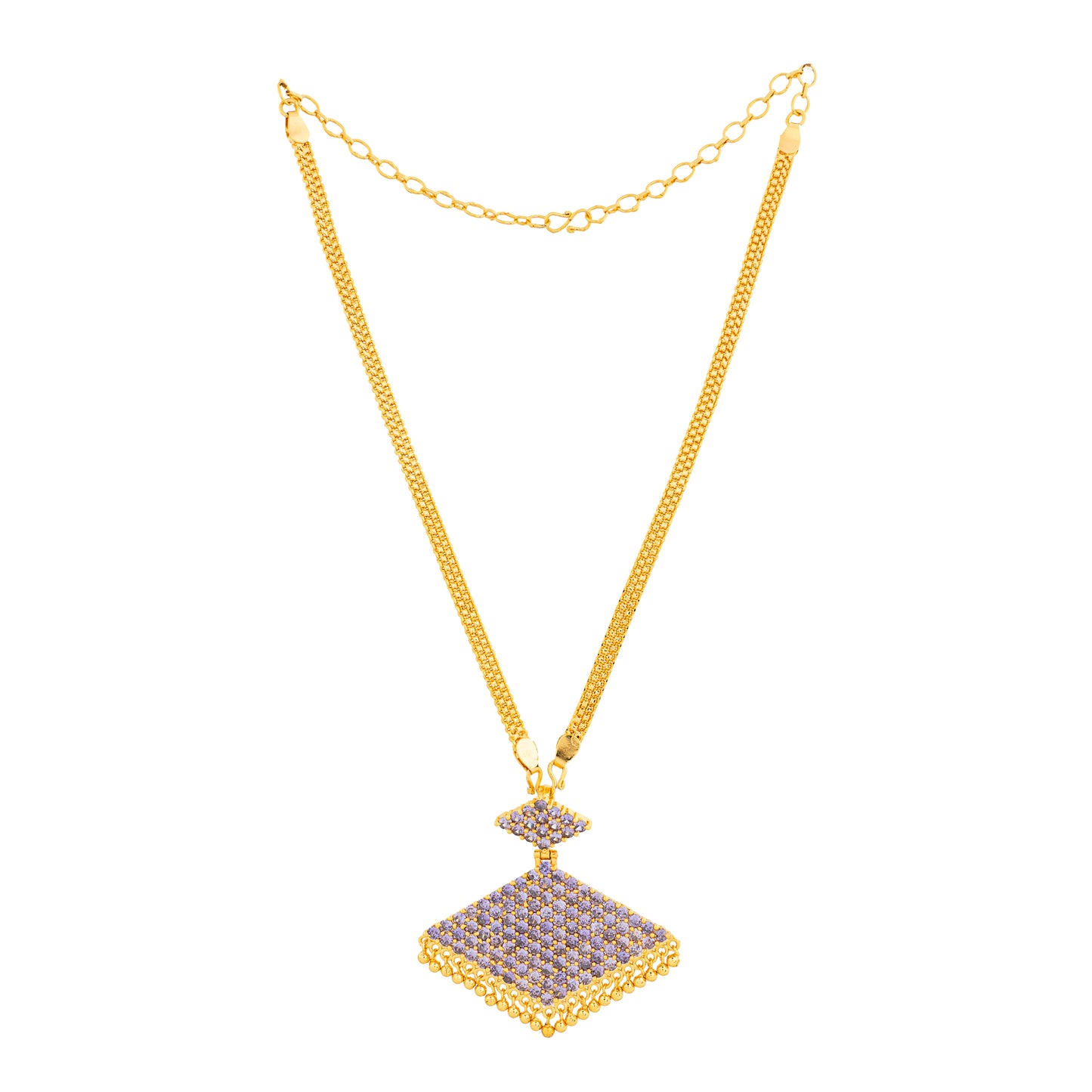 PATHAKAM CHAIN PENDANT CP89 PURPLE