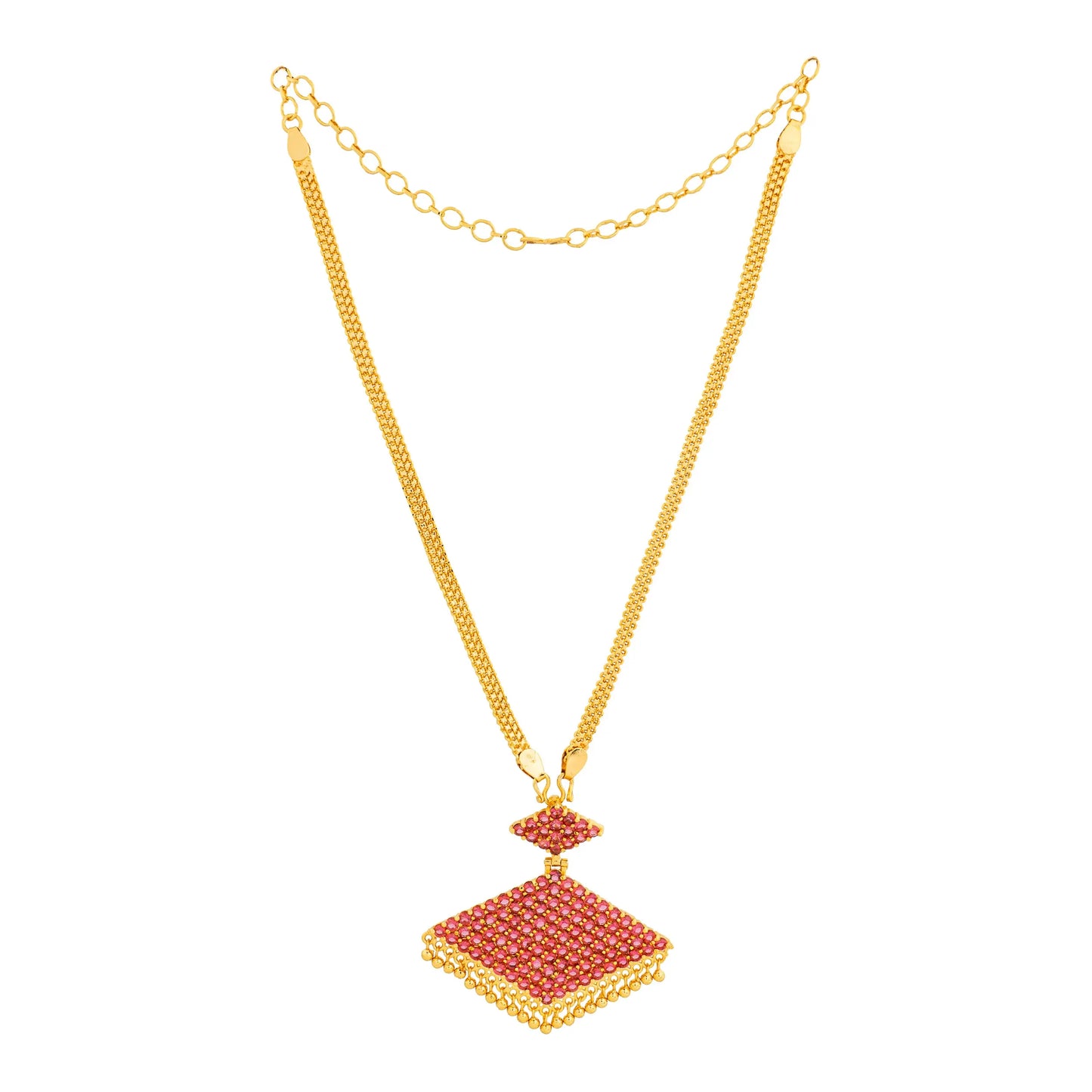 PATHAKAM CHAIN PENDANT CP89 R NAYAGOLD MERAGOLD