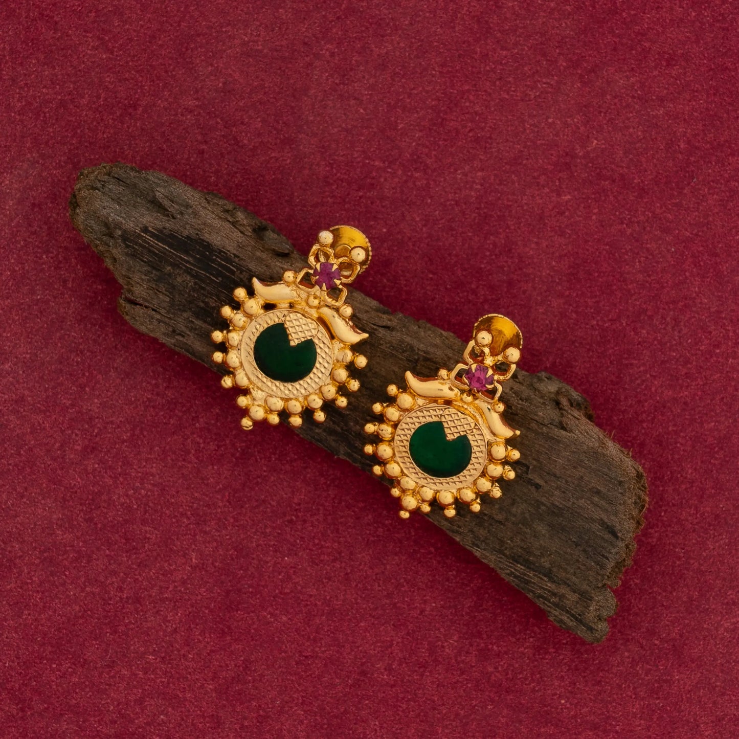 gold plated ear studs