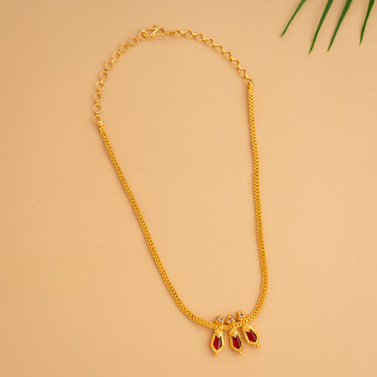 THREE PETELS NAGAPADAM NECKLACE N49
