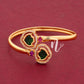 ADJUSTABLE BANGLE PALAKKA STONE B85 W NAYAGOLD MERAGOLD