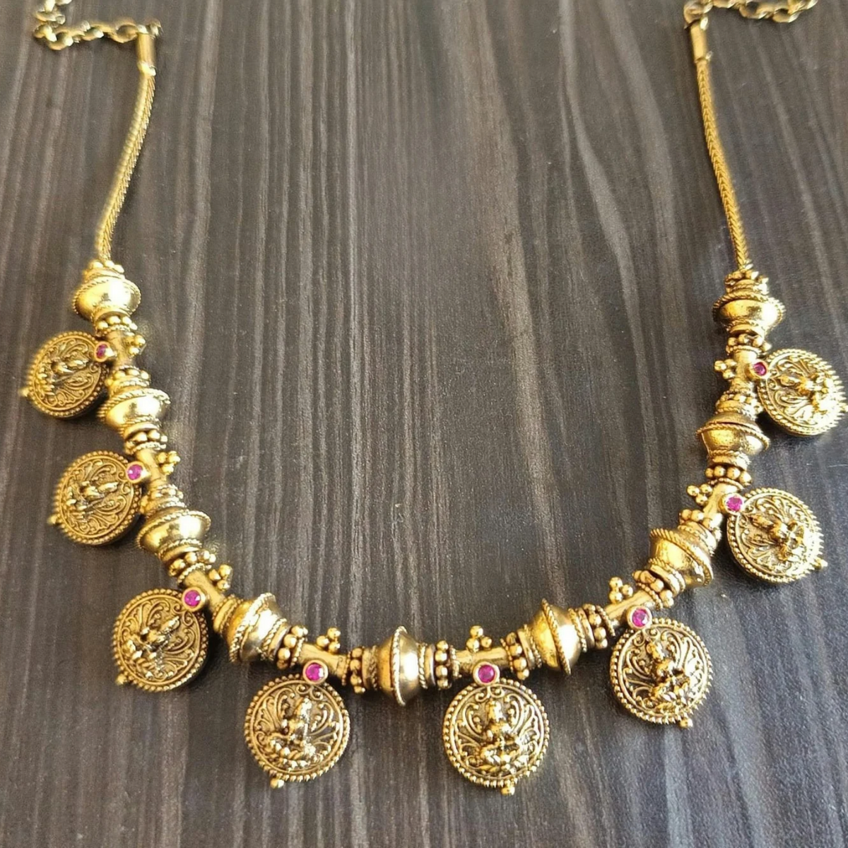 ANTIQUE COIN LAKSHMI NECKLACE