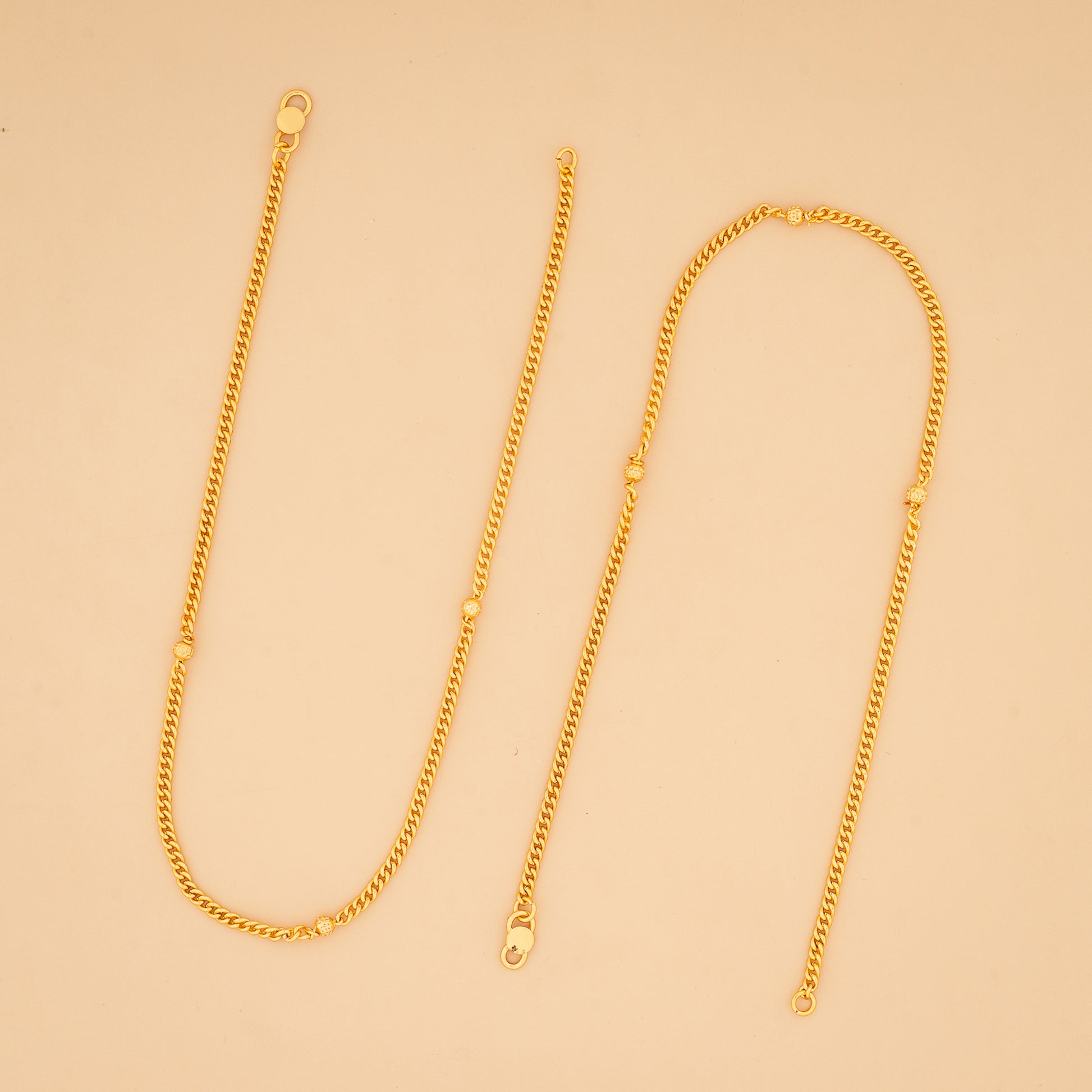 gold plated anklet