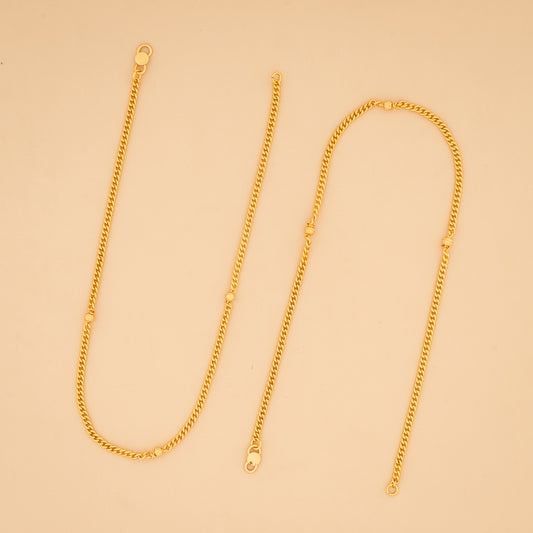gold plated anklet