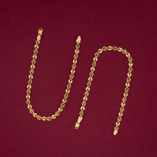 gold plated anklet