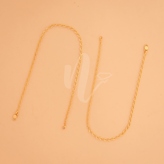 Gold plated anklet