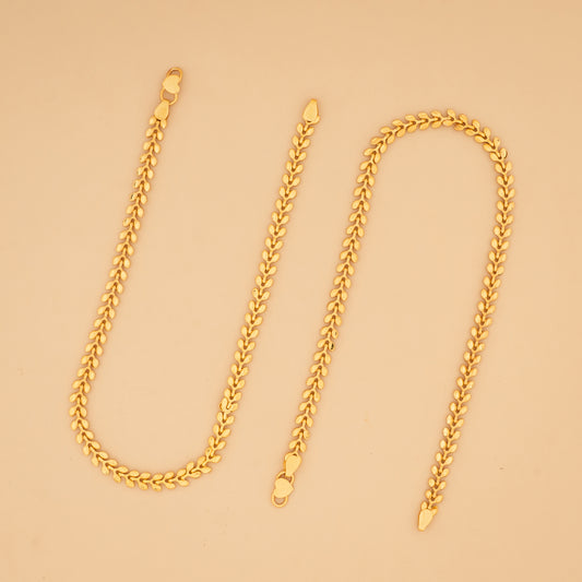 gold plated anklet