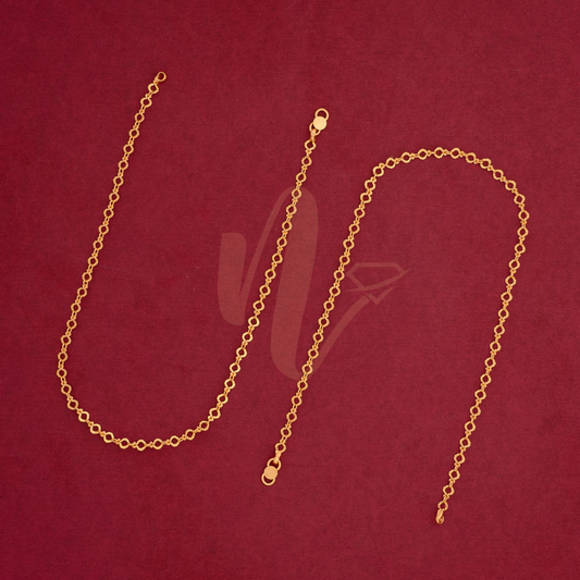 Gold plated anklet