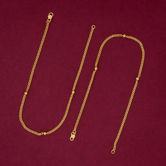 gold plated anklet