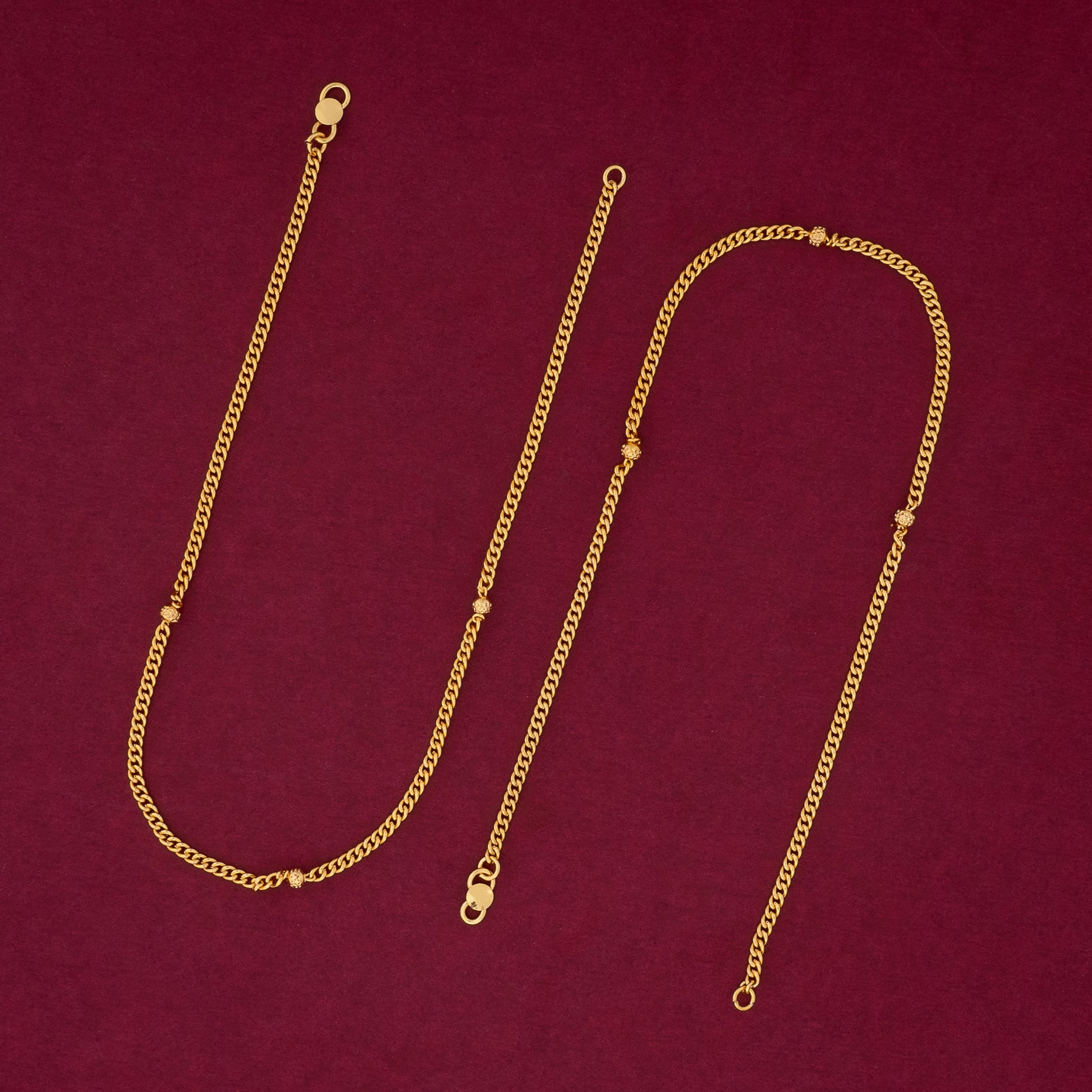 gold plated anklet