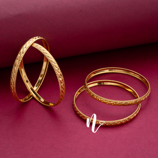 gold plated palakka bangles