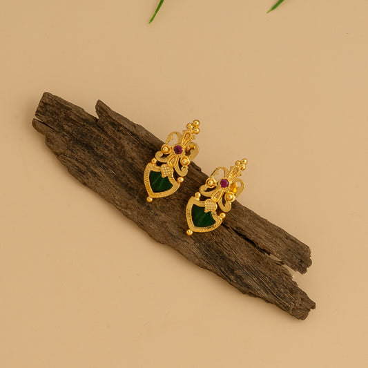 gold plated ear studs