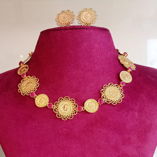 COIN FLOWER JEWELLERY SET 