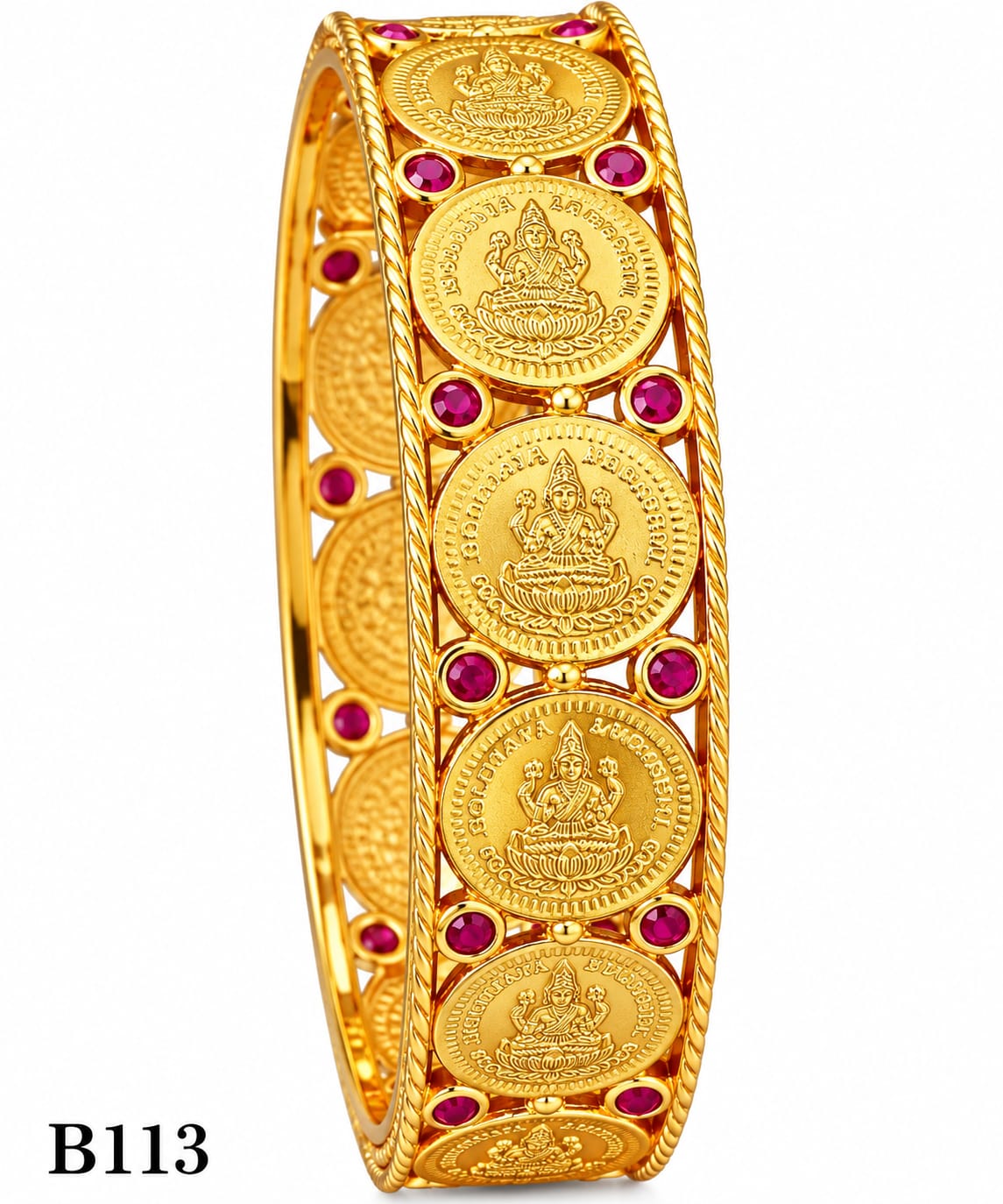 COIN LAKSHMI STONE BANGLE 