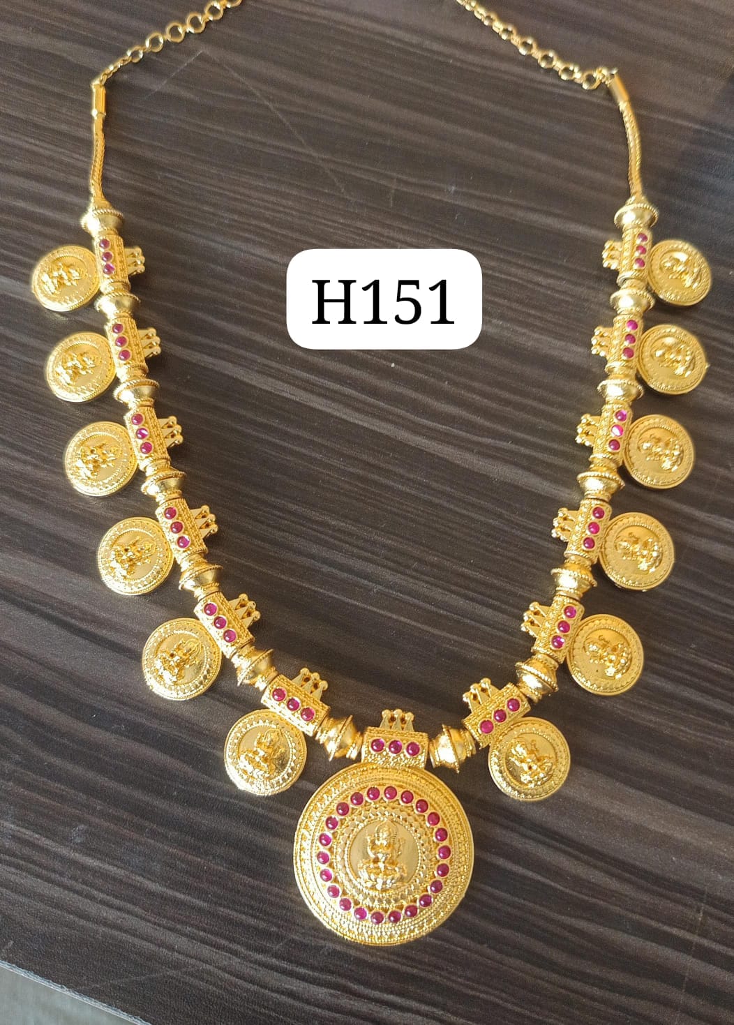 COIN LAKSHMI STONE HARAM 