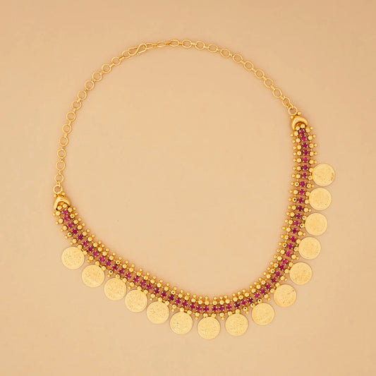 STONE CASHI NECKLES N149 NAYAGOLD MERAGOLD