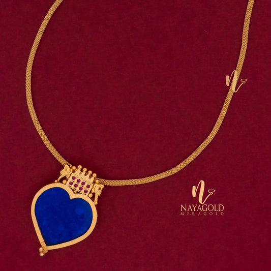 HEART CHAIN PENDENT CP18 B NAYAGOLD MERAGOLD