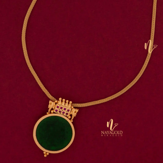 ROUND CHAIN PENDENT CP19 G NAYAGOLD MERAGOLD
